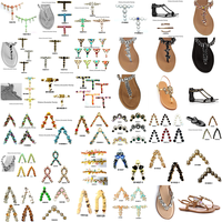 Vente en gros de clips à chaussures en métal Uneteco pour femmes, chaîne à perles, boucle, nœud papillon, breloques pour chaussures, décorations pour lacets, DIY, lacets de baskets