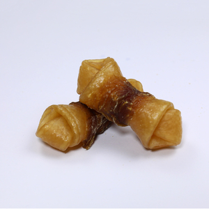 Friandises pour chiens en forme d'os enveloppées de beurre de cacahuète riche en protéines, best-seller OEM, nourriture sèche pour animaux de compagnie, nettoyage des dents, santé digestive, 6CT - Product Image 1