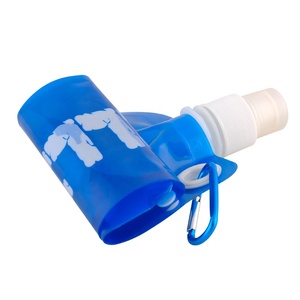 Eco Friendly BPA-free Collapsible <strong>Football</strong> <strong>Water</strong> <strong>Bottle</strong> 500ml Durable Drinking Plastic Foldable Bag with Custom Logo Printing - Product Image 2