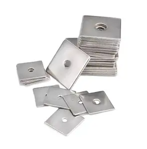 China Supplier Customized Ideal Fasteners Durable Stainless Steel High Strength Thin Plain Square Hole Flat Washer