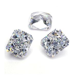 Piedras Cz sueltas de calidad Toq Corte radiante Octágono Corte de hielo triturado <span class=keywords><strong>Zirconia</strong></span> cúbica blanca Venta directa de fábrica - Product Image 1