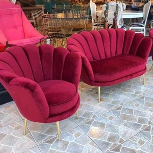 Moderner Hotel- und Wohnmöbel Balkon-Liegestuhl Stoff-Relaxsessel Freizeit-Wohnzimmer Samt-Lounge-Sofa - Product Image 1