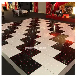 Nền Tảng Acrylic Nền Tảng RGB/Màu Trắng Starlit LED Stage Sàn Nhảy Cho Đám Cưới Led Dance Floor Panels