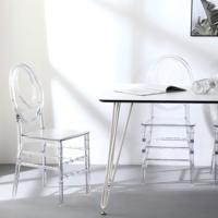 Chaises de Luxe pour Événements, Chaise de Mariage en Cristal, Chaises Hautes Transparentes en Acrylique, Chaise Fantôme pour Fête d'Adultes et Événements