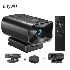 Anywii מיקרופוני usb רמקול ועידה 1080p webcam אודיו רמקול פגישה מצלמה כל אחד כנס רמקול עם מיקרופון