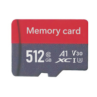Kartu Memori Custom 16GB 8GB 256GB 32GB 128GB 64GB Plastik Kecepatan Tinggi Hitam TF Card