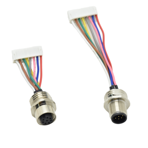 Ph2.0 Bảng điều khiển không thấm nước gắn kết Thông tư M12 nối <span class=keywords><strong>8</strong></span> <span class=keywords><strong>pin</strong></span> nam nữ DIN DIN cho kết nối điện <span class=keywords><strong>8</strong></span> <span class=keywords><strong>pin</strong></span> nam nữ không thấm nước - Product Image 2