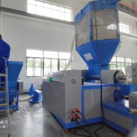 Machine de recyclage de mousse EPS XPS à double étage avec broyeur Machine à granuler le polystyrène expansé