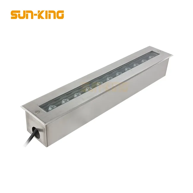 Thép Không Gỉ 4 Trong 1 RGBW DMX 500Mm 1000Mm IP68 24W 48W Không Thấm Nước Ngầm Chìm Đèn Inground Tuyến Tính Dưới Nước Ánh Sáng