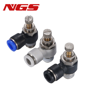 Vanne de contrôle pneumatique à sens unique SL, raccord de vanne de régulation d'air, connecteur SL4-M5 M6 SL6-01 8-03 10-04 12-02 - Product Image 4