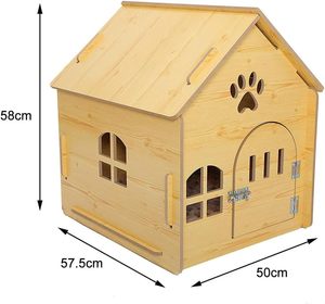 Jaulas <span class=keywords><strong>de</strong></span> madera para mascotas pequeñas con puerta y <span class=keywords><strong>ventanas</strong></span> - Product Image 5