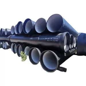 Fundição centrífuga iso2531 classe k9 dn600 c25 bs en 598 tubos e acessórios de ferro fundido dúctil k9 peso