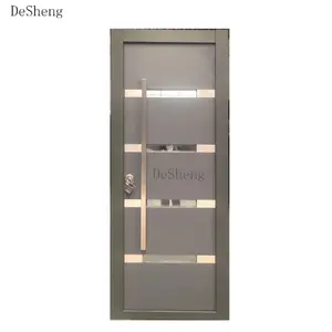 फैक्टरी थोक मूल्य स्टेनलेस स्टील दरवाजा धातु आधुनिक बाहरी सुरक्षा इस्पात दरवाजे