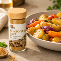 Sel assaisonné pour légumes grillés, mélange d'épices savoureuses en pot de verre pour la vente en gros