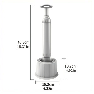 Sturalavandini Manuale ad Alta Pressione, Ecologico, per <span class=keywords><strong>Bagno</strong></span> e <span class=keywords><strong>Lavandino</strong></span>, Rimuovi-Intasamenti - Product Image 4