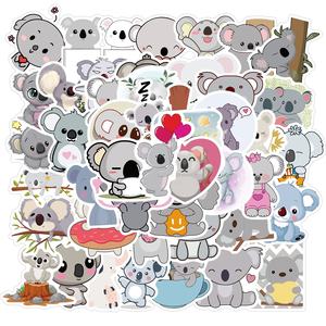50 pièces <span class=keywords><strong>Koala</strong></span> mignon fille autocollant étiquette pour calendrier ordinateur portable téléphone portable bagages bouteille vinyle étanche autocollants - Product Image 4