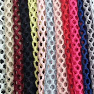 Aucun polyester coloré des fournisseurs 100 de tissu de maille de diamant de bout droit de quantité minimale de commande - Product Image 2