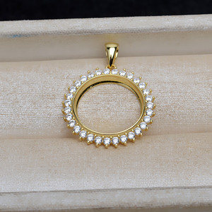 Ensemble d'accessoires DIY en argent S925 4882, perle Mabe de 13,5 mm, base plate vide, tige de 17,5 mm, capuchons de perles en acier inoxydable pour boucles d'oreilles - Product Image 5