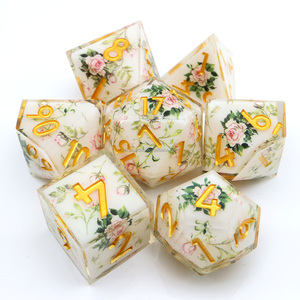 Eeuwige Lente Veelvlakte Dobbelstenen, Bloeiende Rozenhars Dnd Dobbelstenen Set Voor Rpg & Board Games-L13 - Product Image 5