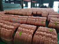 Fil de cuivre nu en vrac, longueur sur mesure, découpe, soudage, pliage, marque Wukuang, origine Chine, vente en gros, échantillon