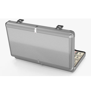 Maletín de aluminio con caja fuerte de metal duro para llevar billetes en efectivo - Product Image 5