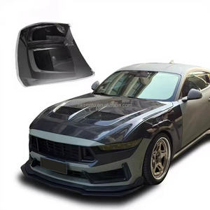 Capot en fibre de carbone pour Ford Mustang, style GTD turbocompressé, pare-chocs en fibre de carbone pour Mustang - Product Image 2
