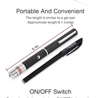 Stylo pointeur laser portable 5mW pour l'enseignement, les réunions, les présentations, l'inspection anti-espionnage dans les hôtels