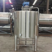 Mélangeur alimentaire industriel pour huiles végétales (huile d'arachide, huile d'avocat) – Cuve de mélange avec agitateur à ancre et raclette en PTFE, avec pompe