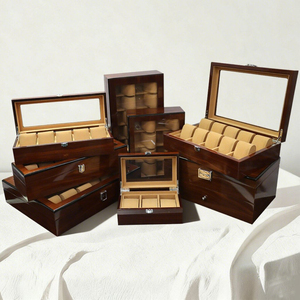 EVERWIN 高級腕時計収納ボックス 腕時計ボックス 3連木製ボックス 腕時計収納ディスプレイボックス - Product Image 3