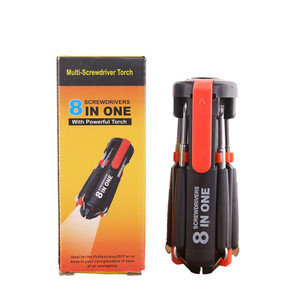 8 in 1 Slotted Phillips <b>Screwdriver</b> <b>Precision</b> With LED Light Folding <b>Screwdriver</b> Bits Multitool Household Repair Tool - Product Image 6