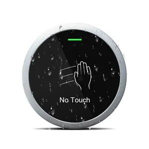 No Touch Infrared Sensor Exit Push Button, Waterproof Door Release Button for Access Control