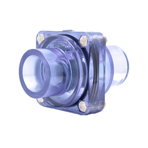 Accesorios de tubería de tubo de plástico transparente de alta presión Válvula de retención de no retorno de <span class=keywords><strong>Pvc</strong></span> unidireccional - Product Image 1