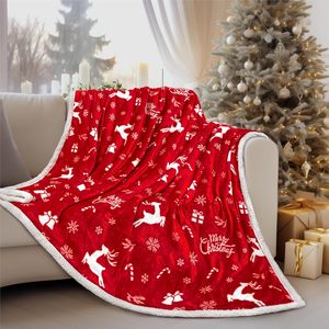 Nhà Máy Cao Cấp Giáng Sinh <span class=keywords><strong>Sherpa</strong></span> Ném Chăn Cho Mùa Đông Vua Kích Thước Kỳ Nghỉ Chăn Ấm Dày Trang Trí Chăn Cho Mùa Đông - Product Image 6