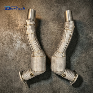 Tuyau de descente en acier inoxydable 304 de haute qualité pour Ferrari California 4.3 V8 F136IB, mise à niveau d'échappement de course avec bouclier thermique, Euro 5, 200 cellules - Product Image 3