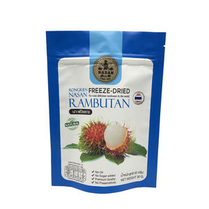 Pochette en plastique imprimée personnalisée pour noix séchées, aliments surgelés, Fruits, avec fermeture éclair - Product Image 5