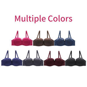 BINNYS all'ingrosso donna tinta unita mezza tazza Soutien Gorge nonne donna comodo <span class=keywords><strong>C</strong></span> Cup cinturino regolabile reggiseni da donna - Product Image 5