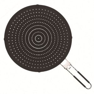 Protector de silicona plegable para salpicaduras de grasa en cocina, escurregrasa y colador de verduras - Product Image 1