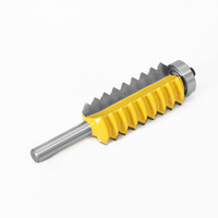 8mm tige bois ligne Cutter Multi dent Tenon et mortaise routeur Bits épissage vague en forme de couteau rainurage Cutter outils