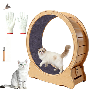 Luxury Classic Modern Eco-Friendly <b>Cat</b> Treadmill Running Wheel <b>Interactive</b> Pet <b>Toy</b> Silent Sport Anti-Depression Exercise MDF - Product Image 1