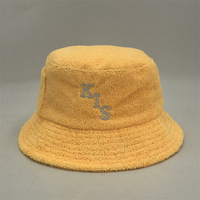 Chapeau Bob en Tissu Éponge avec Logos Brodés Personnalisés et Poche, Doublure en Satin pour Adultes et Enfants