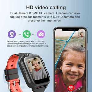 Montre connectée pour enfants D35, vente flash, double caméra, 4G, appels, LBS, SOS, localisation Wifi, vidéo, grand écran 1,69 pouces - Product Image 2