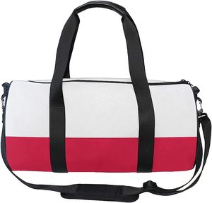 กระเป๋าดัฟเฟิลสำหรับออกกำลังกายของผู้ชายกระเป๋าเดินทางแฟนซีพับได้ทำจากหนังและผ้าใบ - Product Image 5