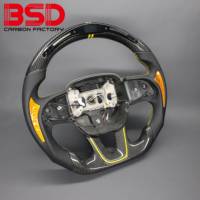 BSD Carbon für Dodge Durango RT SRT8 Hellcat Marke New Racing Style Custom Real Carbon Faser LED beheiztes Lenkrad