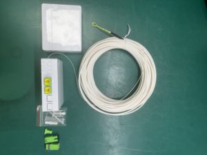 Cable de <span class=keywords><strong>fibra</strong></span> óptica SC APC con toma de fuerza montado en la pared G657A2 4,0 MM blanco Pigtail Monomode 15M 20M 30M 50M - Product Image 6