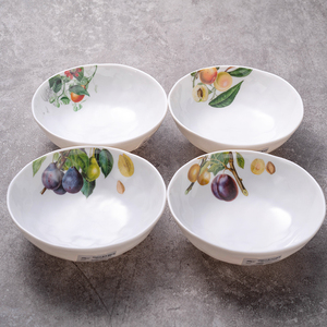 Service de table en mélamine multicolores à motifs de fruits, résistant aux éclats, sans BPA, 16 pièces, <span class=keywords><strong>vaisselle</strong></span> durable, ensemble de plats et de bols - Product Image 3