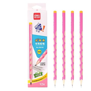Lápiz inteligente Deli Hb con agarre triangular azul para estudiantes, escritura, uso escolar y de oficina, 12 unidades - Product Image 5