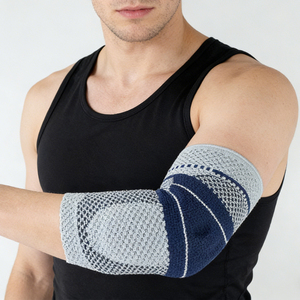 Attelle de coude respirante 3D professionnelle - Support en silicone hautement élastique pour le basketball, le tennis et la prévention des blessures, manchon de coude - Product Image 3