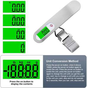 Balance de voyage numérique portable en acier inoxydable de haute qualité, personnalisée en usine, capacité 50 kg - Product Image 3