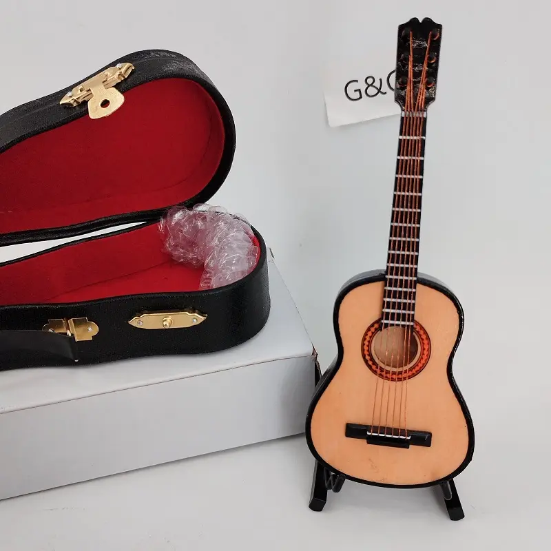 Mô Hình Nhạc Cụ Mini Bằng Gỗ Khác Nhau Từ Nhà Máy Guitar 15CM Đồ Thủ Công Âm Nhạc Guitar Mini