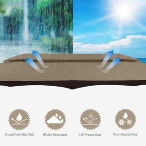 ABCCANOPY <span class=keywords><strong>Abris</strong></span> <span class=keywords><strong>de</strong></span> tente d'auvent <span class=keywords><strong>de</strong></span> gazebo <span class=keywords><strong>de</strong></span> jardin <span class=keywords><strong>de</strong></span> patio pour des événements d'arrière-cour - Product Image 4